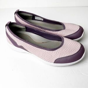 SZ 10 Vionic Kallie Knit Sneaker Slip On Purple & Pink